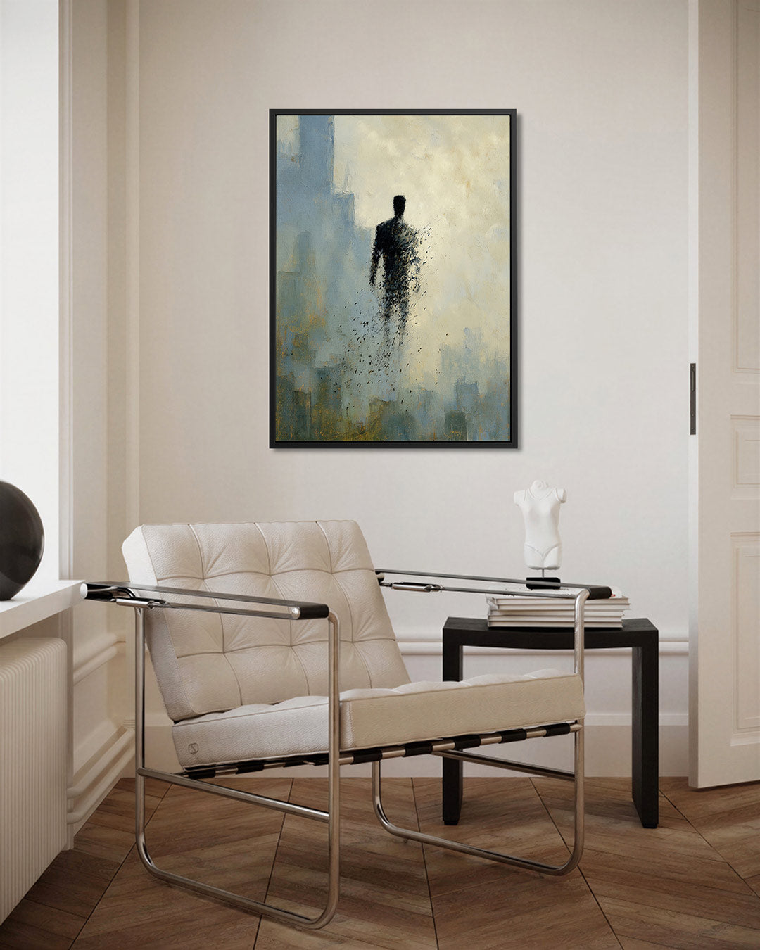 Vervagende silhouet Kunstwerk