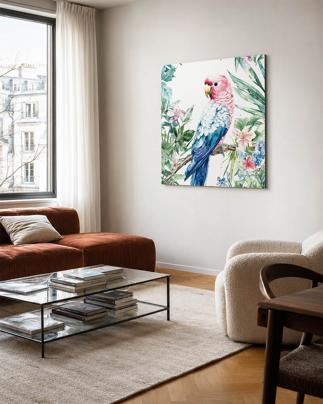 Vrolijke vogel illustratie Kunstwerk