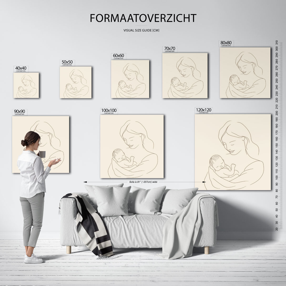 Moeder en kind Poster