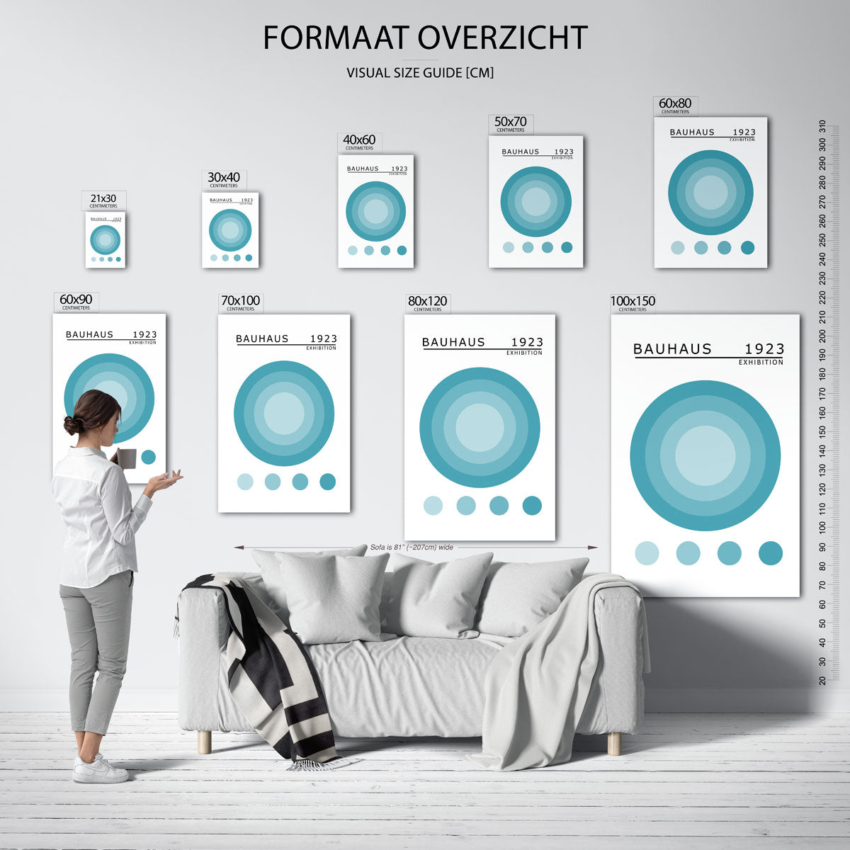 Cirkels en kleur Poster