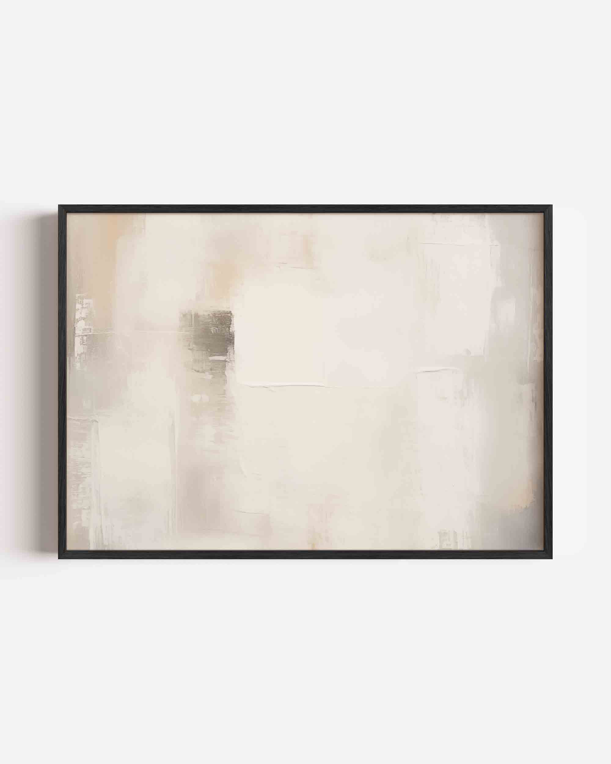 Abstracte beige en grijze vlakken Poster