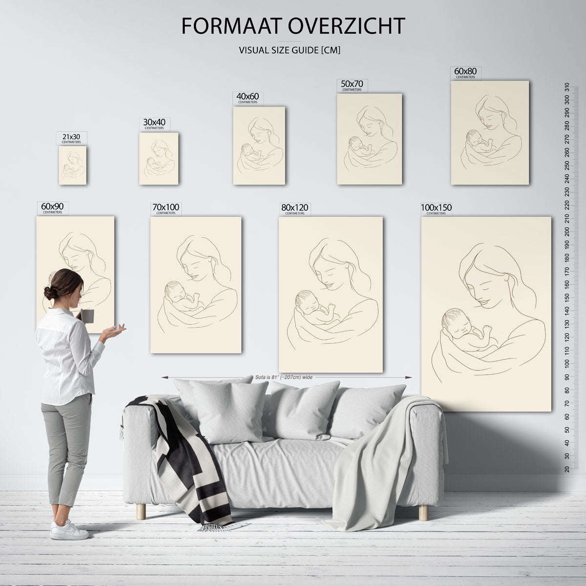 Moeder en kind Poster