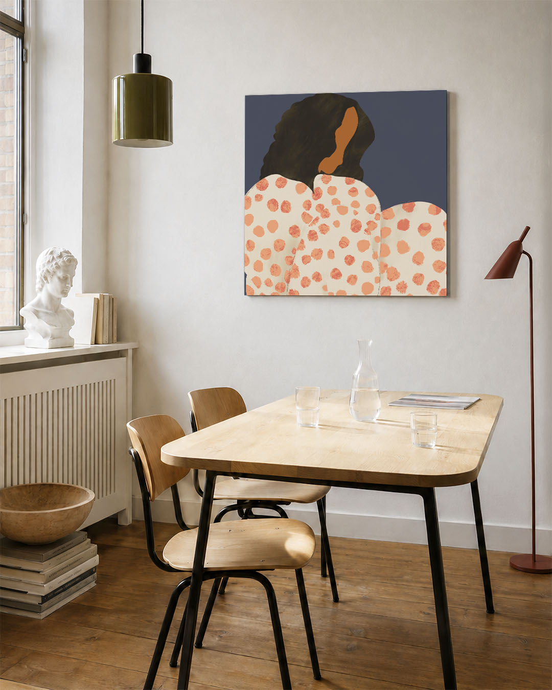 Vrouwelijke silhouet Kunstwerk
