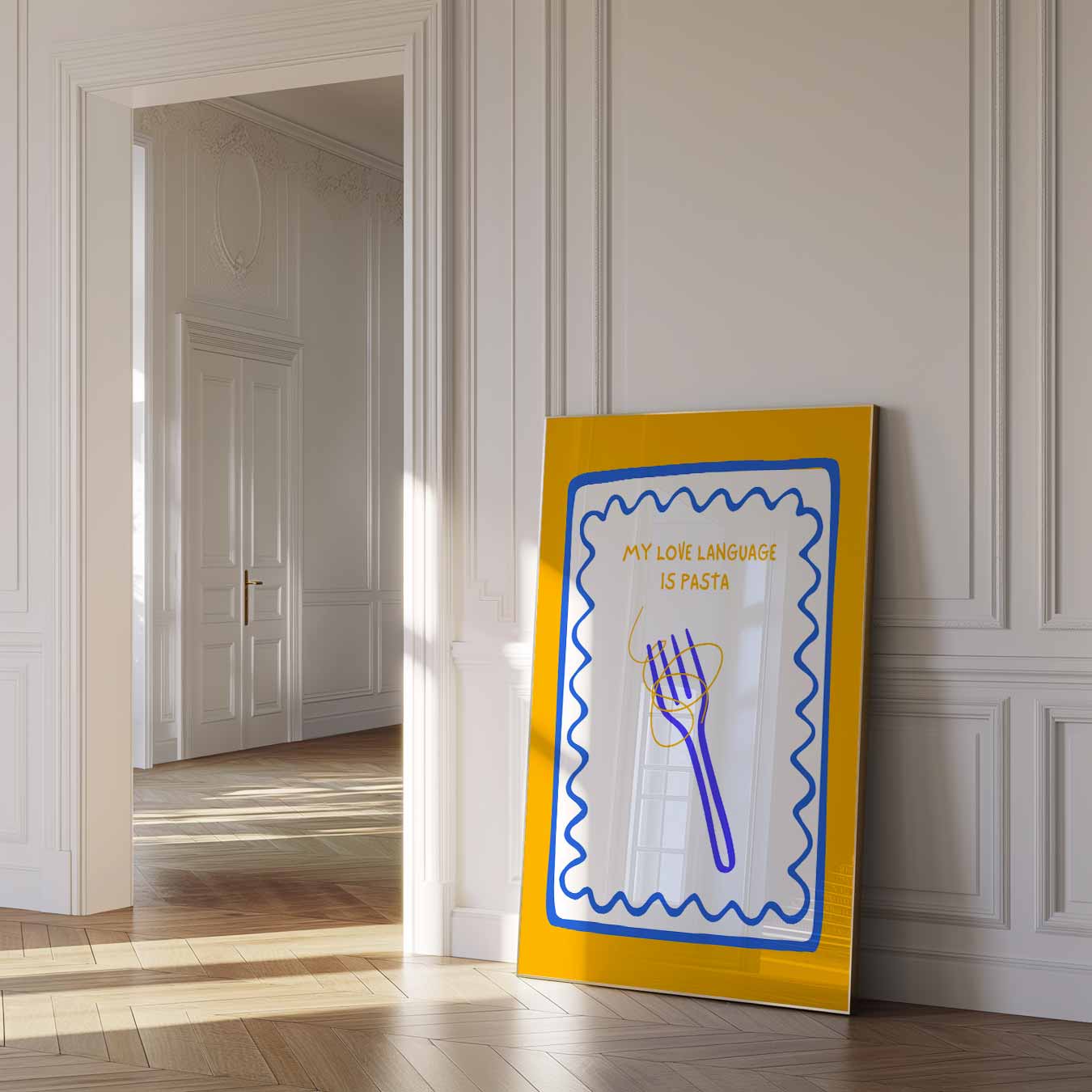 Pasta Liefde Taal Poster-WallArtistic