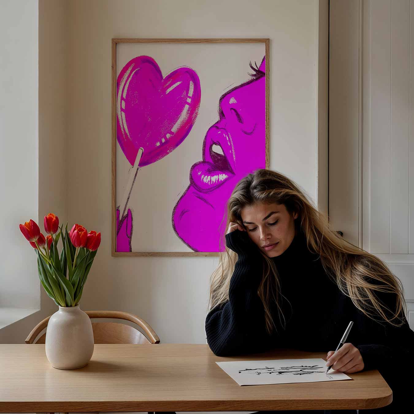 Liefdevolle Lolly Poster-WallArtistic