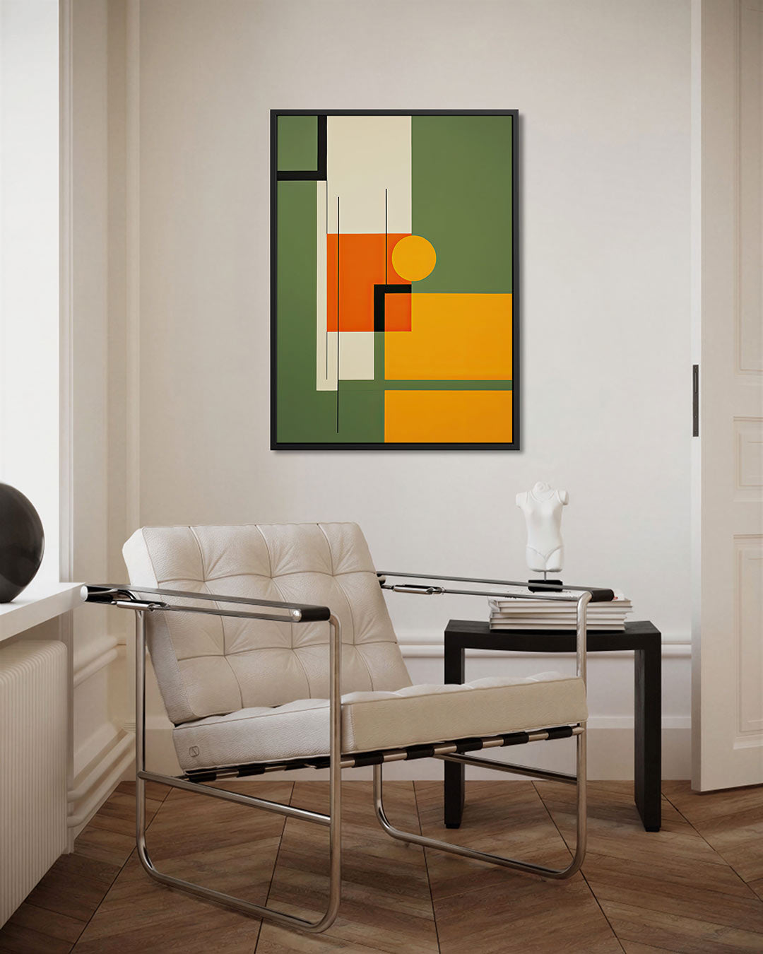 Geometrische kleurencompositie Kunstwerk