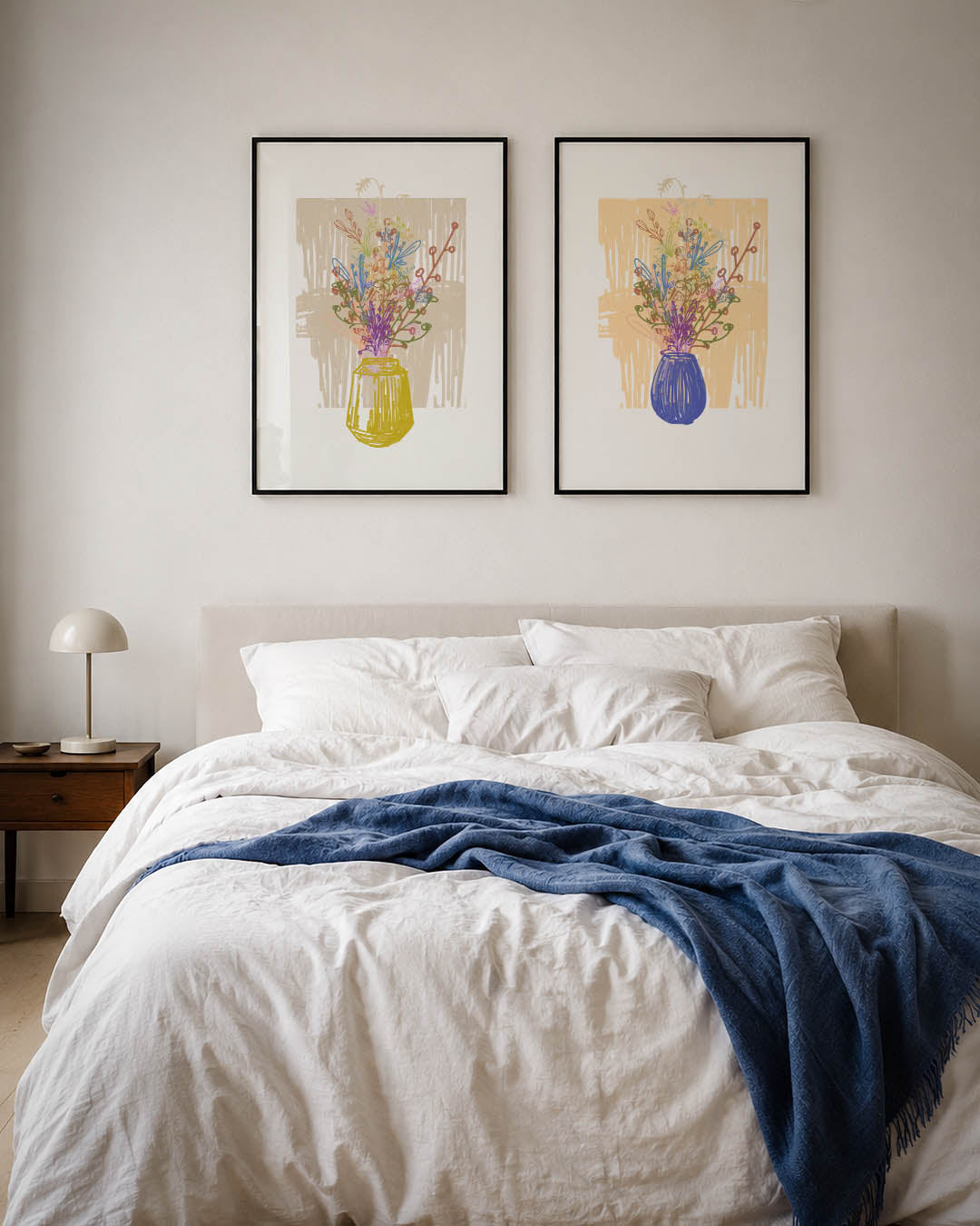 Bloemrijke lijnen Posterset