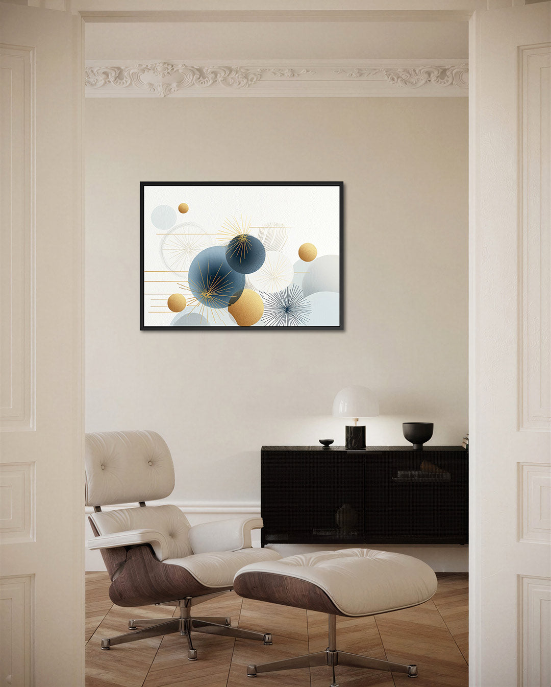 Geometrische cirkelcompositie Kunstwerk