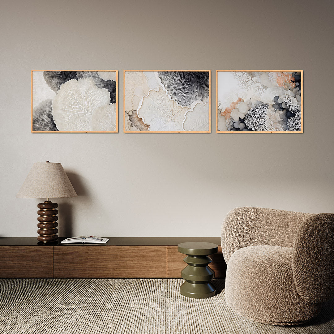 Organische lijnen Posterset
