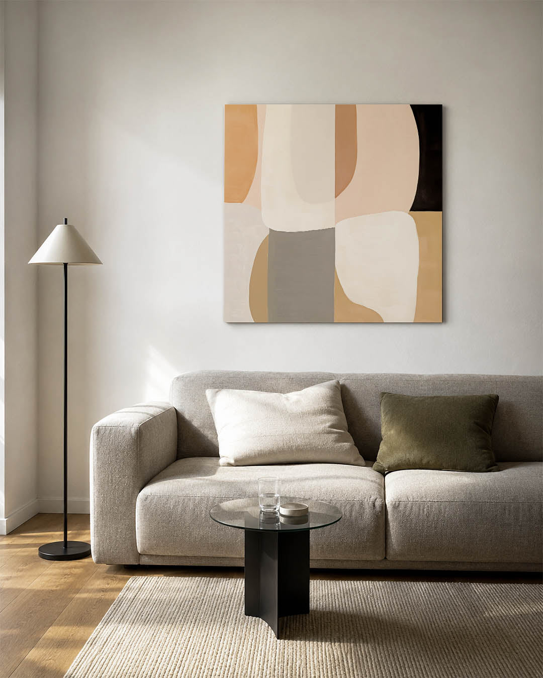 Organische vormen compositie Kunstwerk