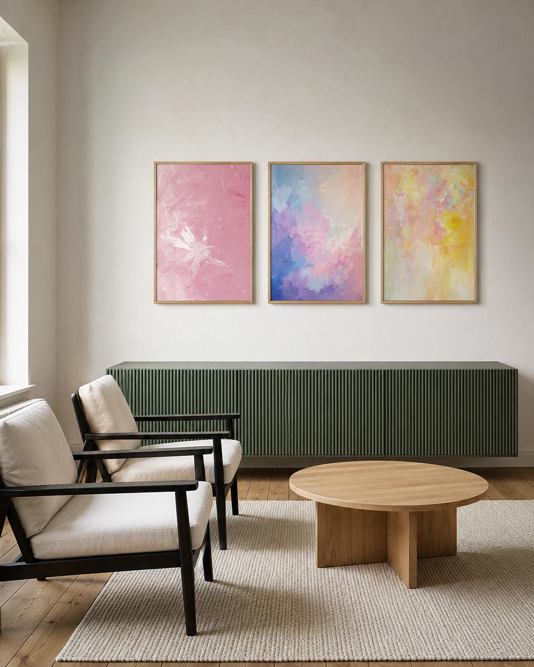 Roze vegen Posterset