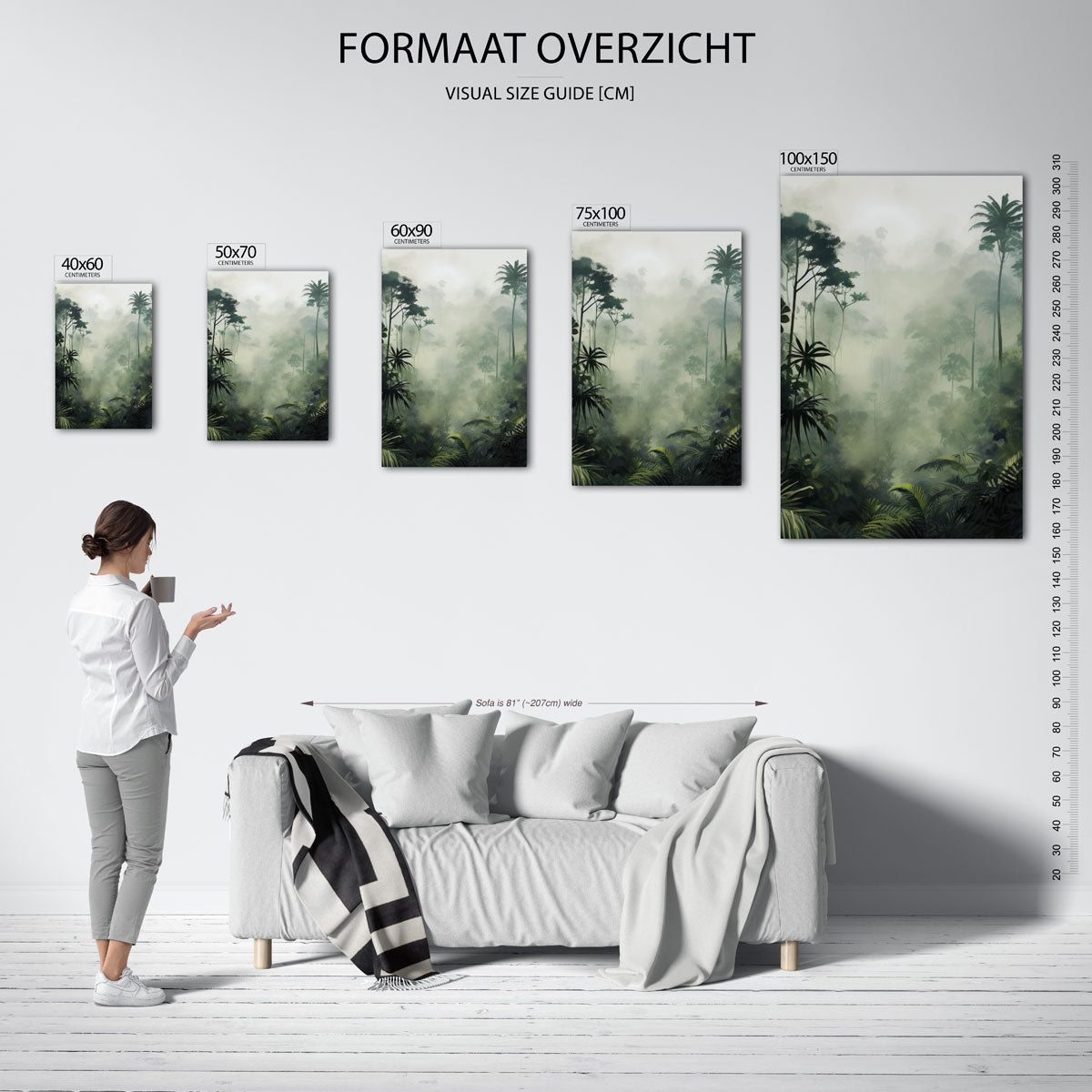 Mystieke jungle Kunstwerk