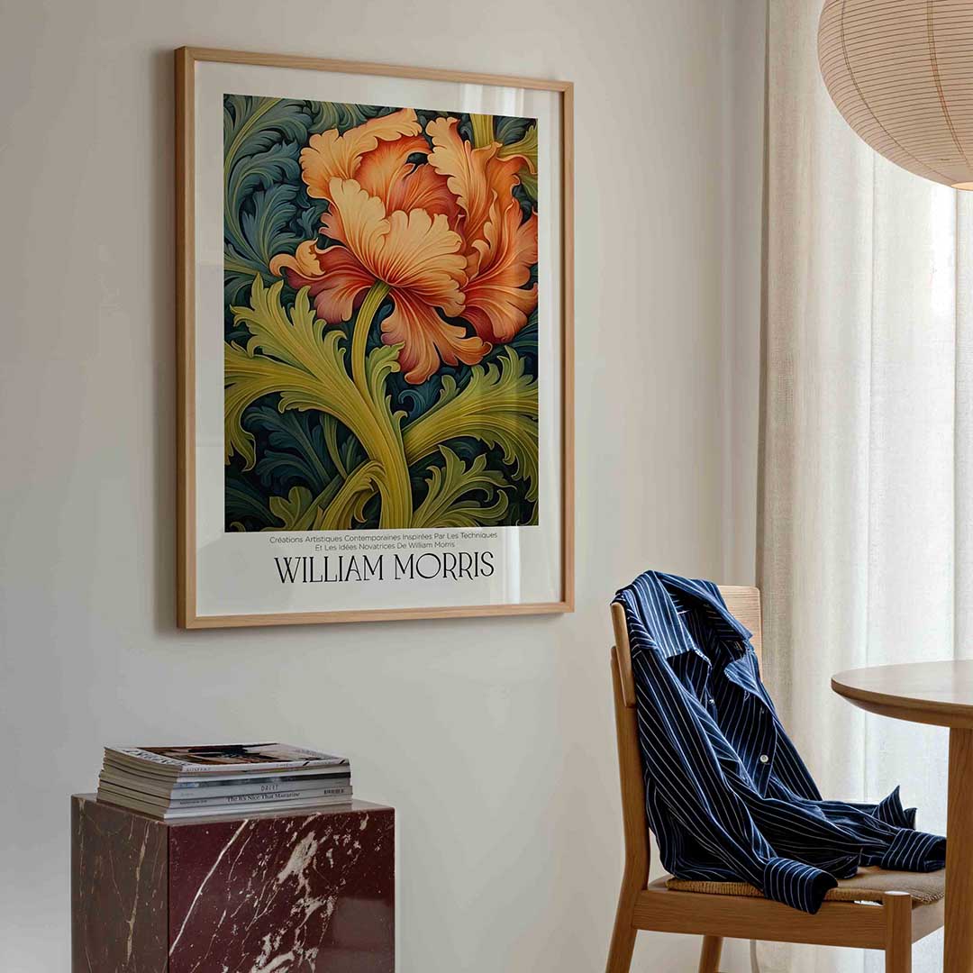 Bloem en bladeren Poster