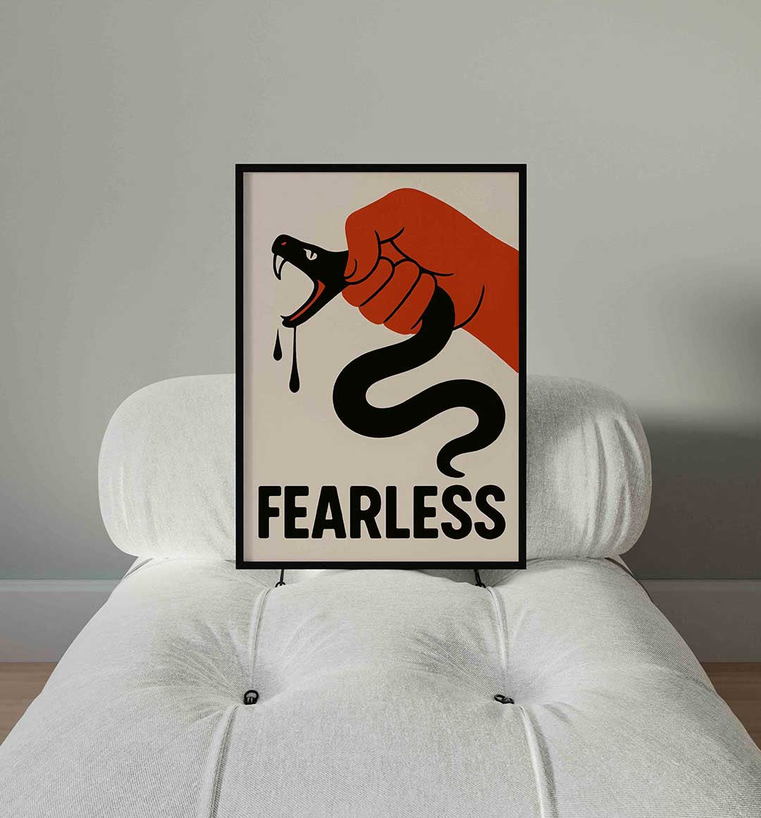 Slang en hand Poster