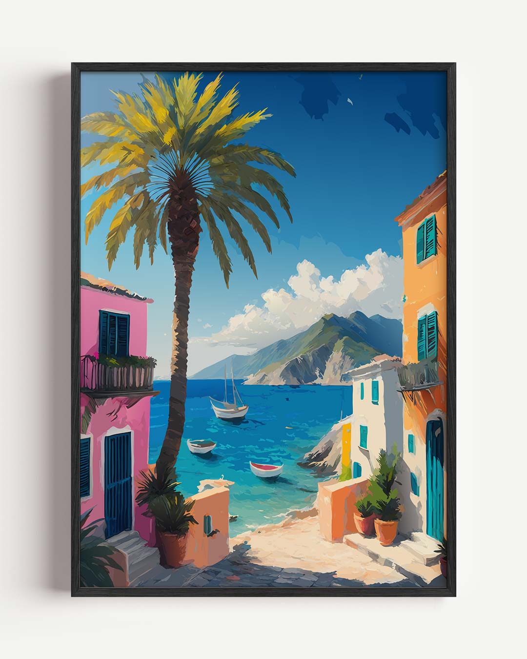 Mediterrane Droomlandschap Poster-WallArtistic