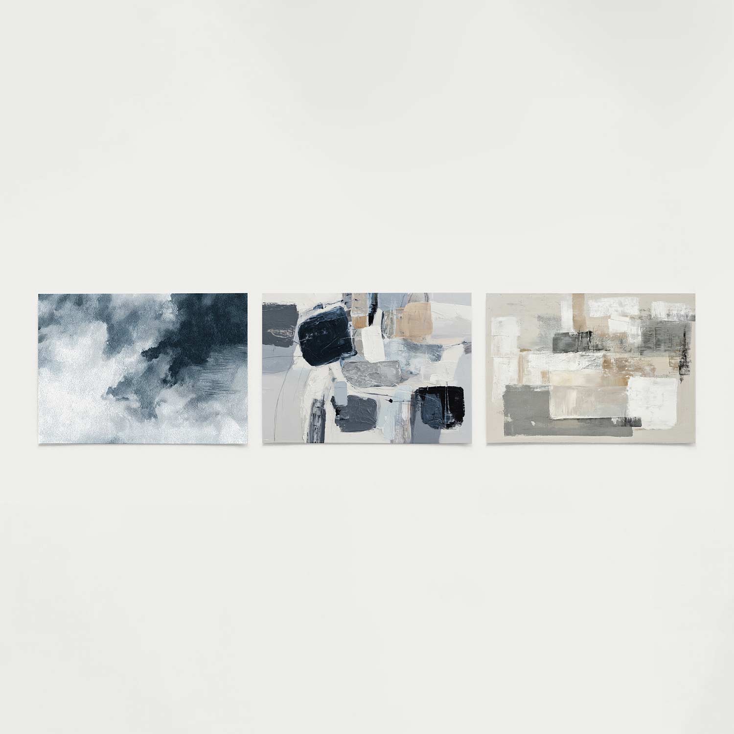 Wolkachtige textuur Posterset