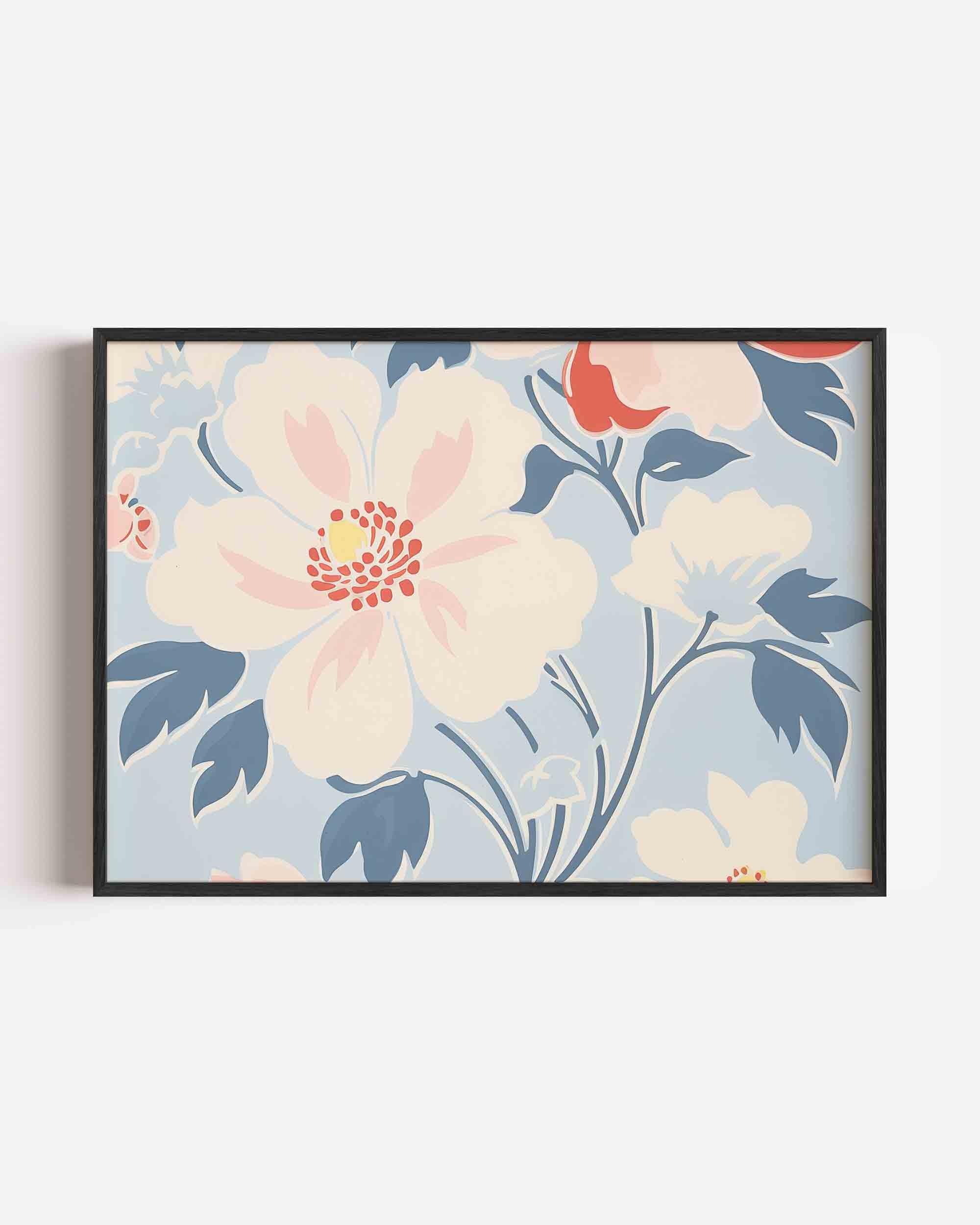 Bloemen en bladeren Poster