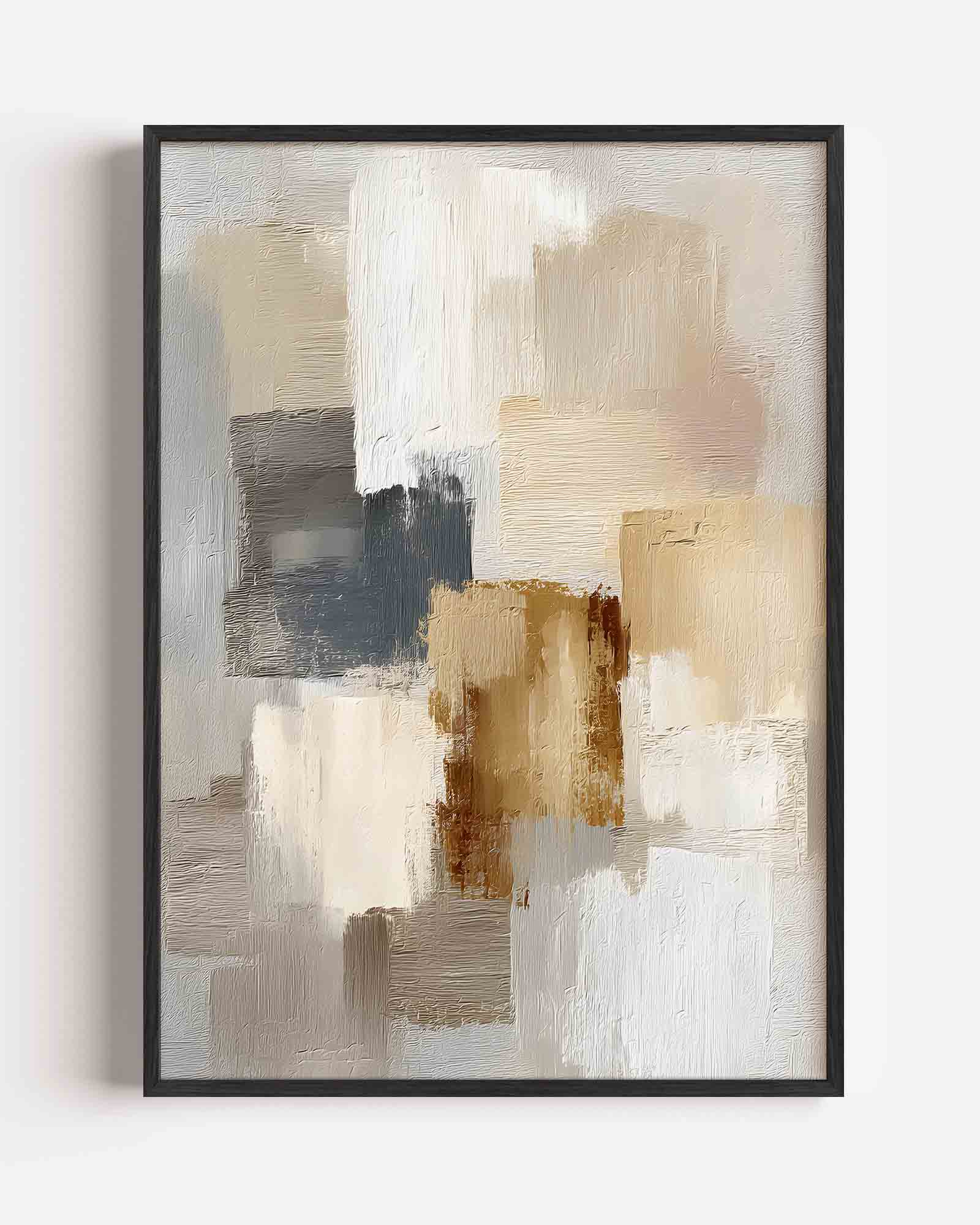 Abstracte beige compositie Poster