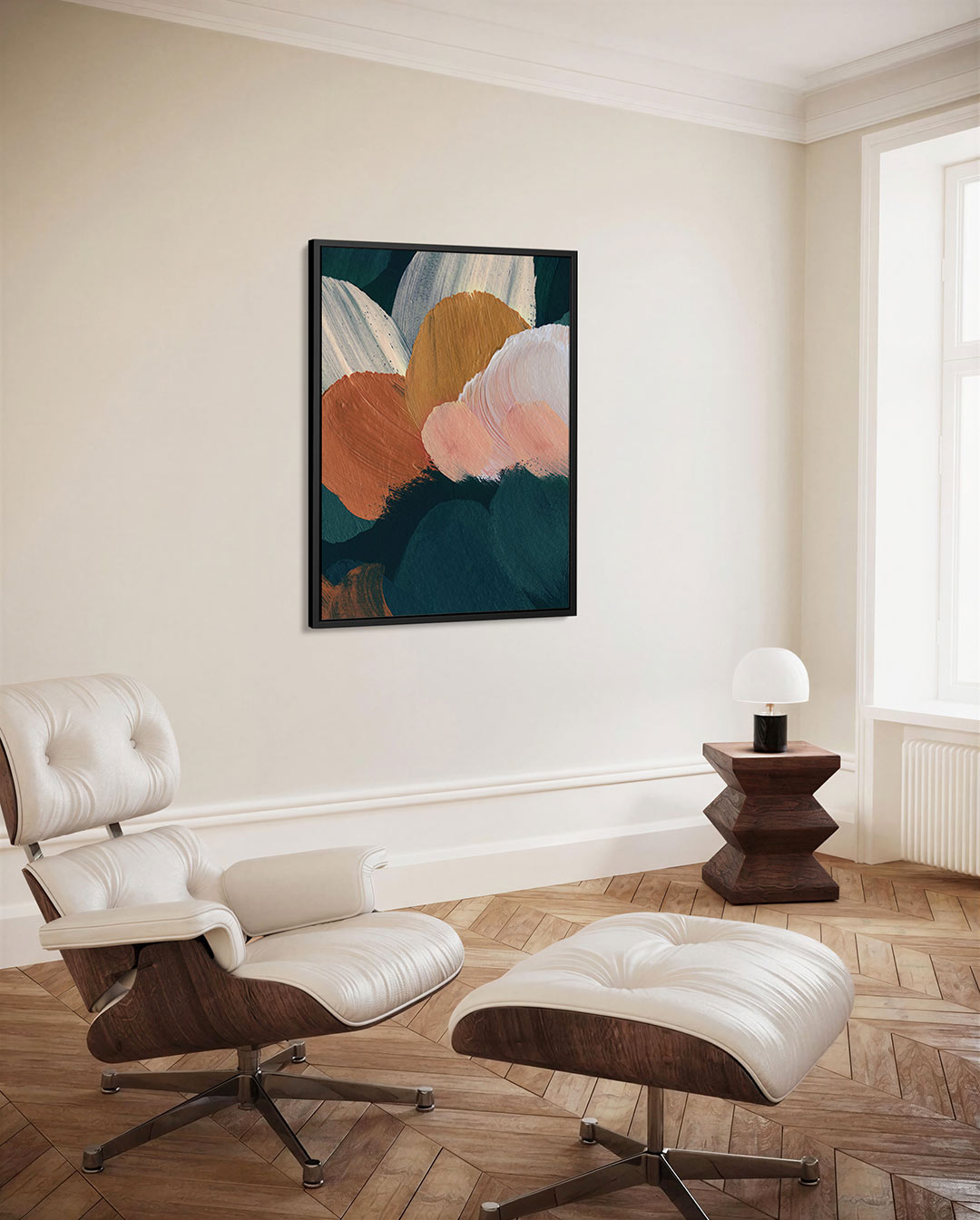 Organische kleurencompositie Kunstwerk