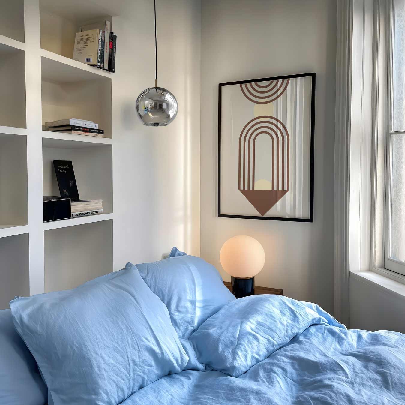 Retro Boog Hout Kunst Poster-WallArtistic