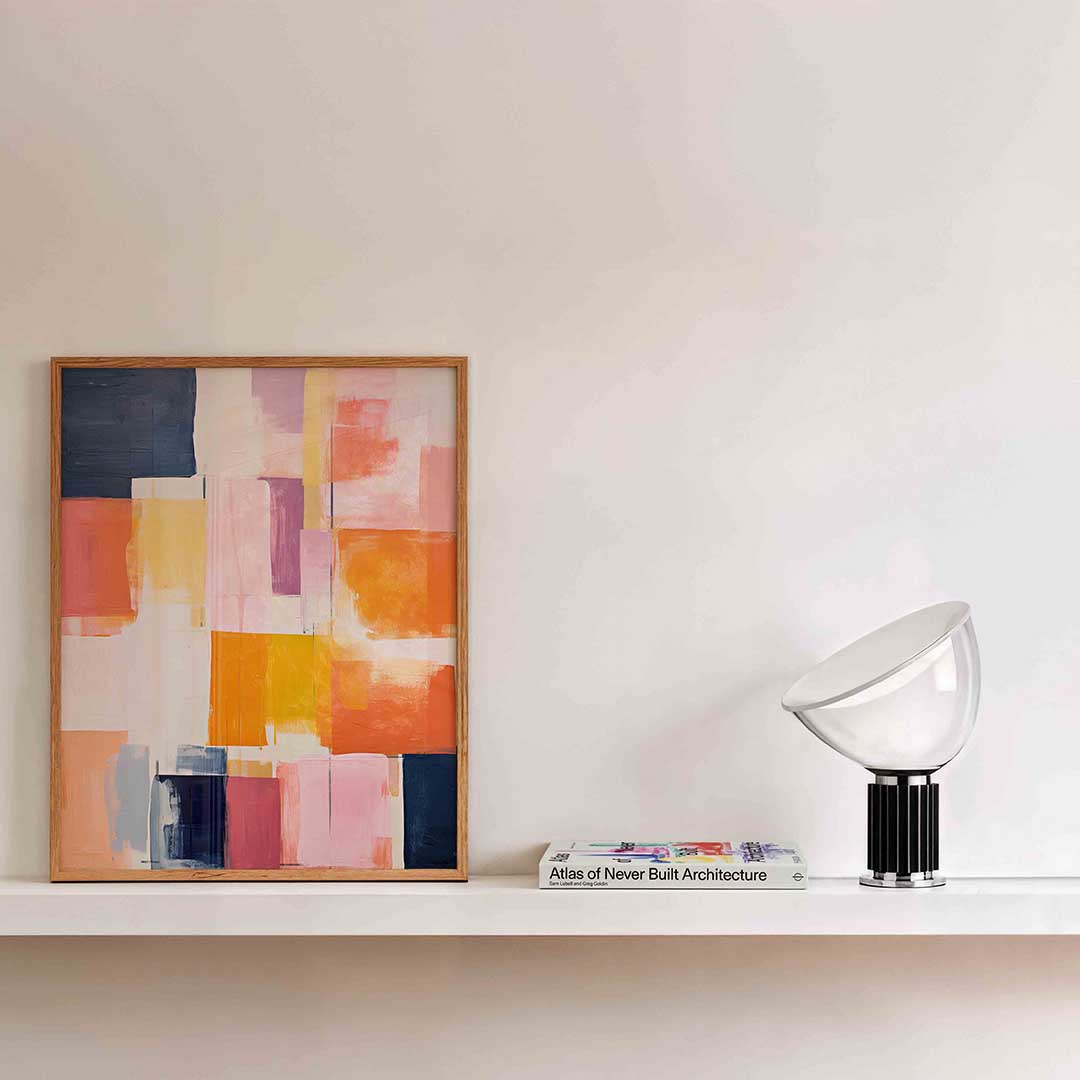 Abstracte kleurrijke vlakken Poster
