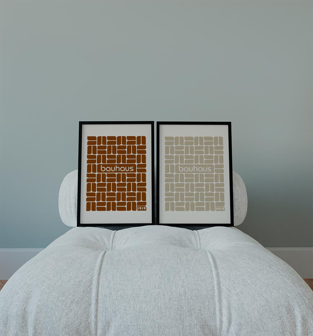 Vormritme en kleur Posterset