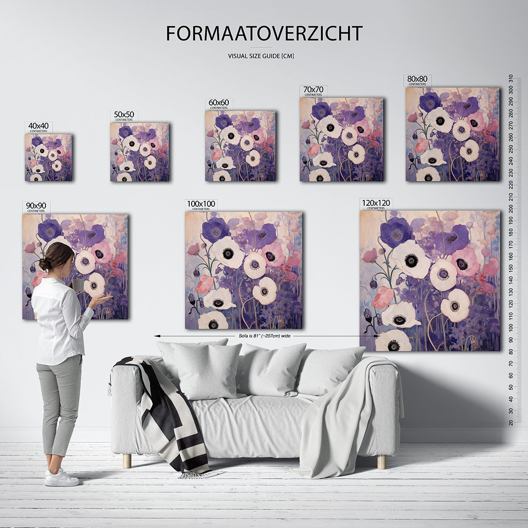 Bloemrijke harmonie Kunstwerk