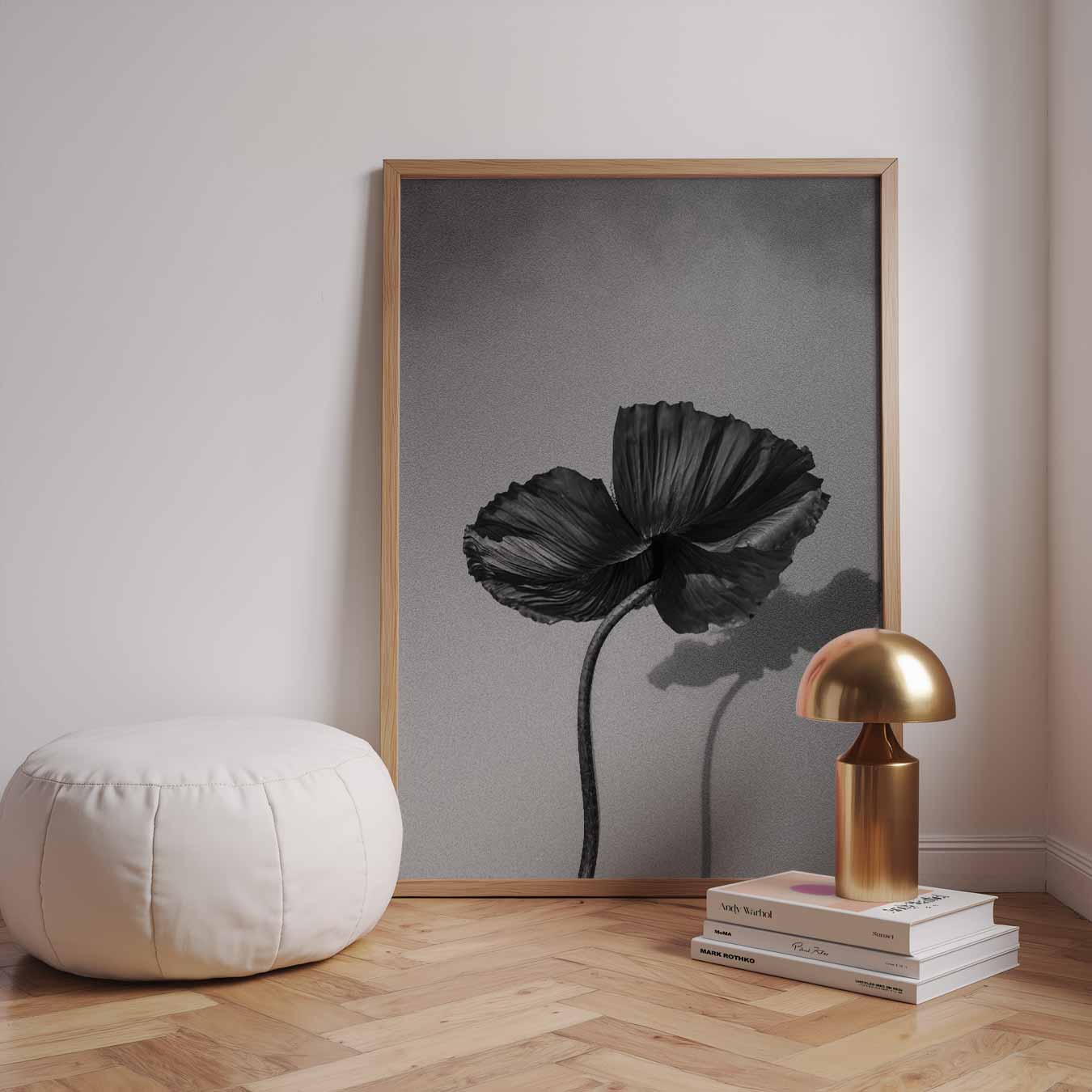 Black Flower Poster-WallArtistic