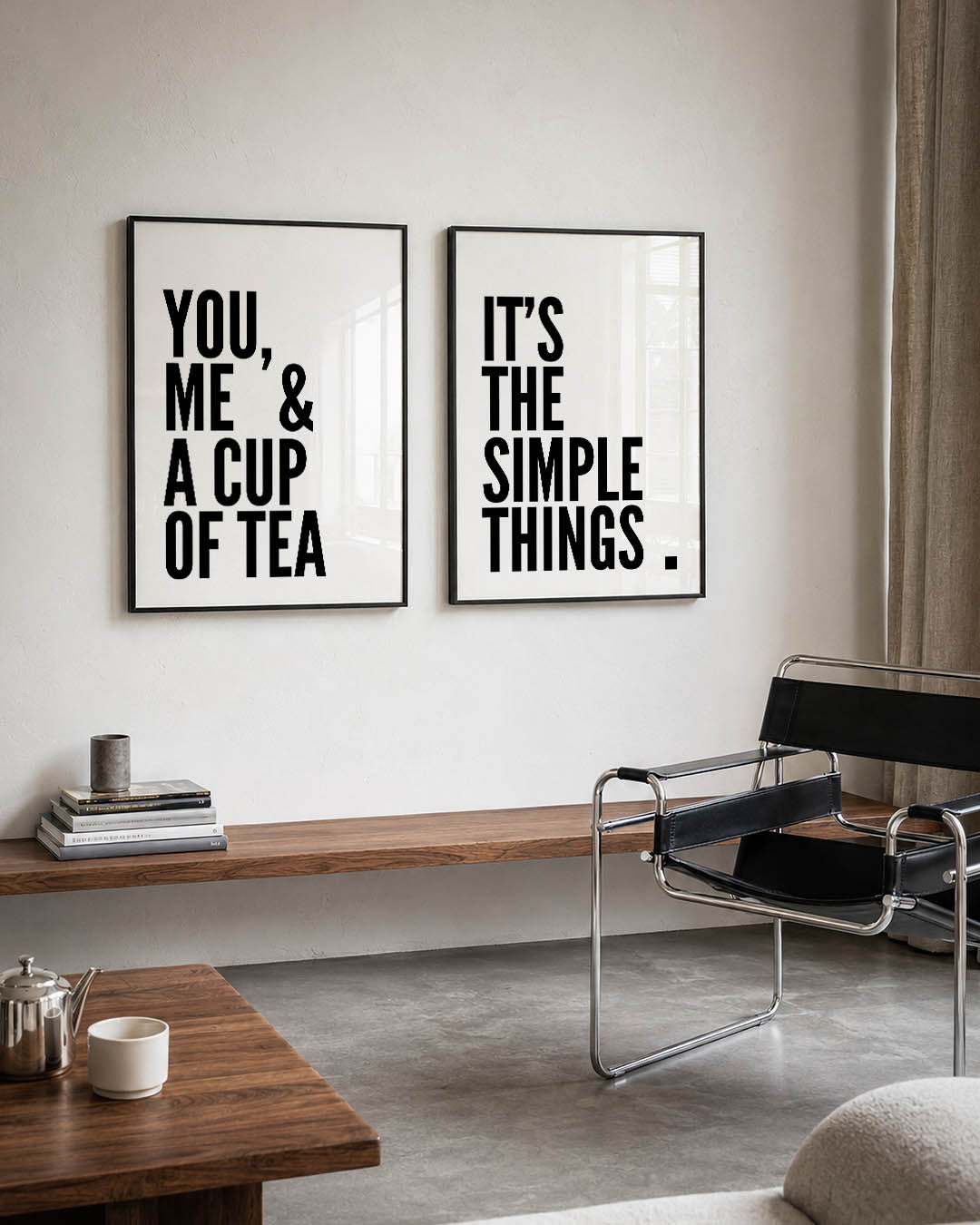 Typografisch spel Posterset