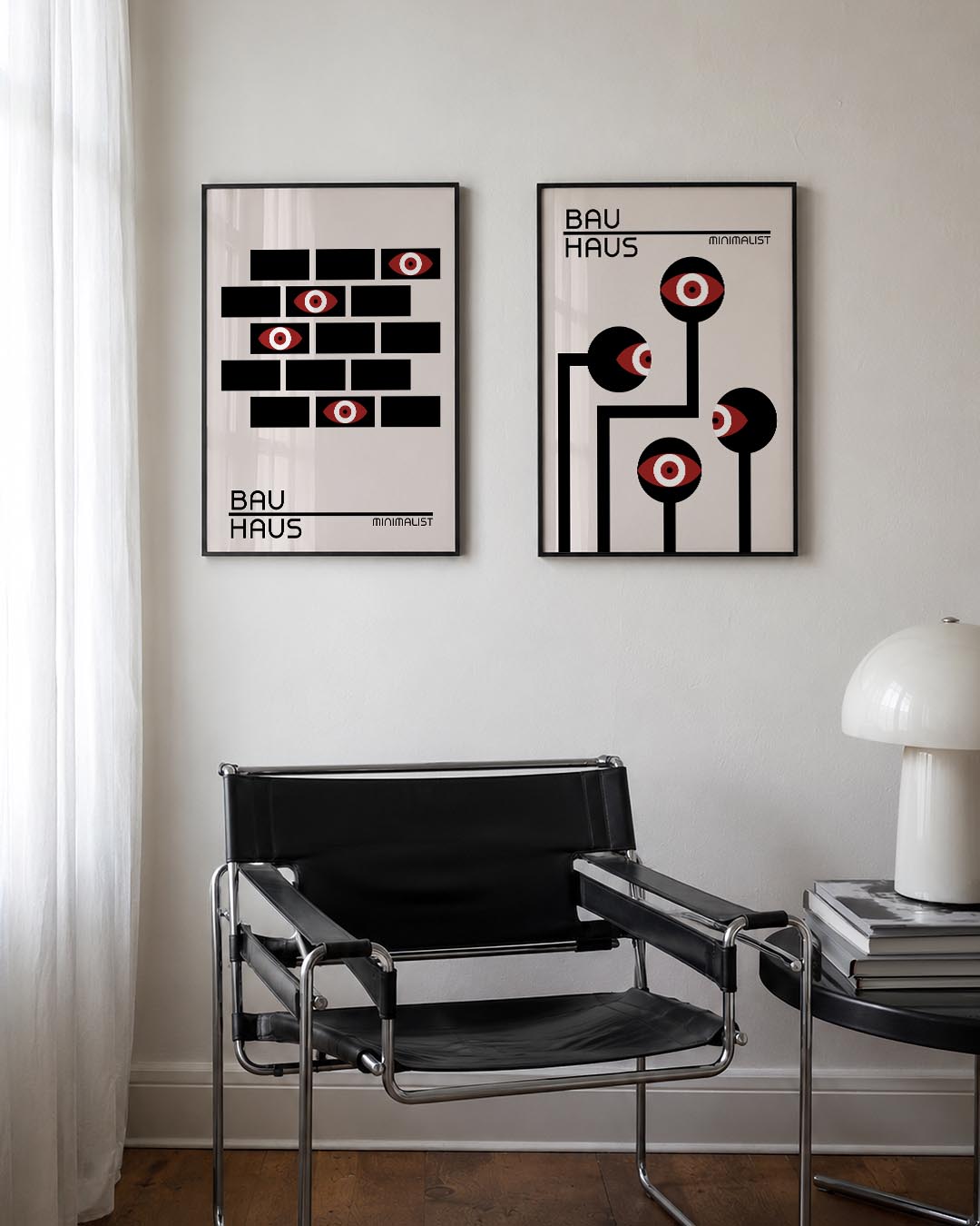 Oog en blok Posterset