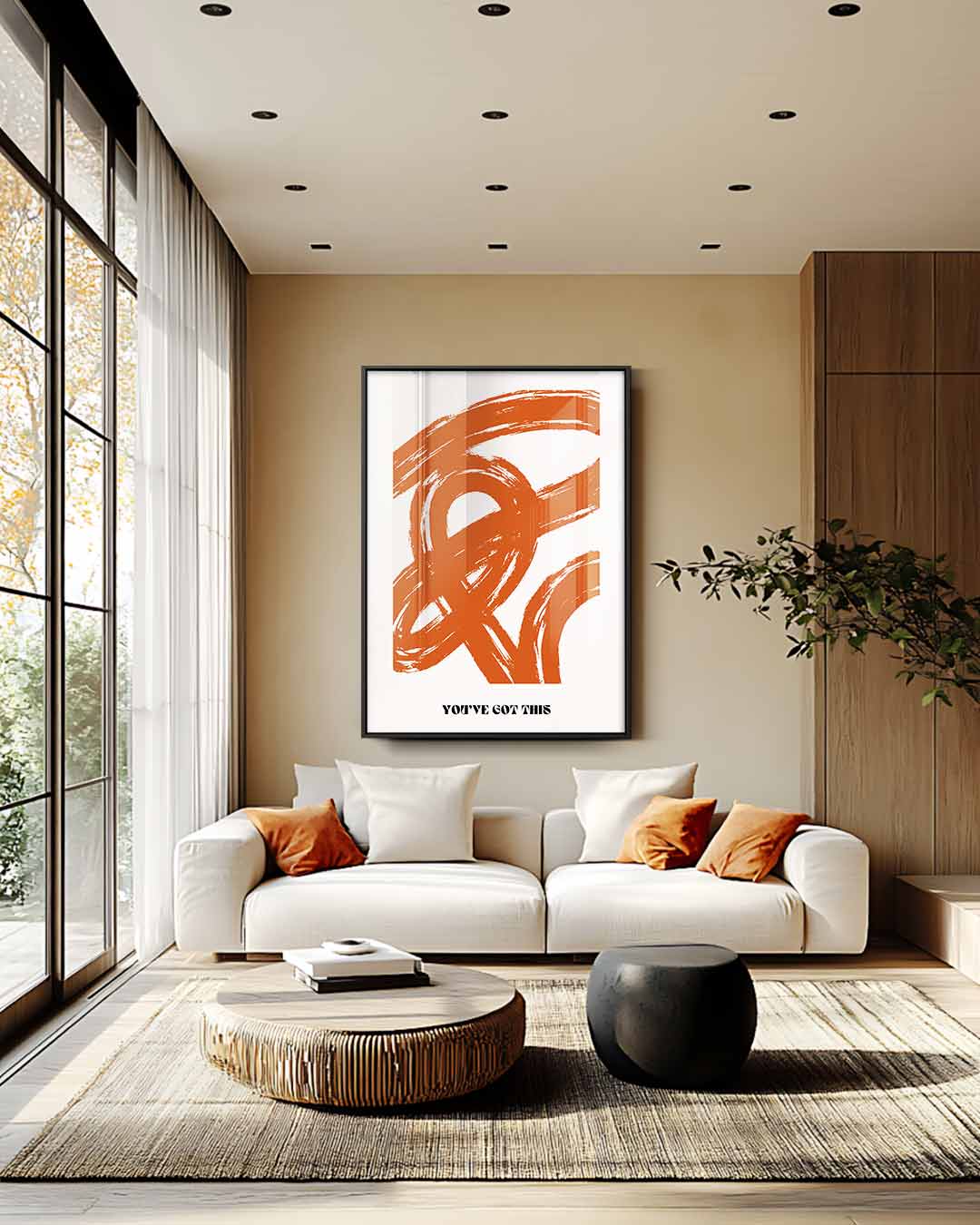 Inspirerende Oranjetinten Wandkunst Kunstwerk-canvas-dibond-plexiglas-wanddecoratie-WallArtistic