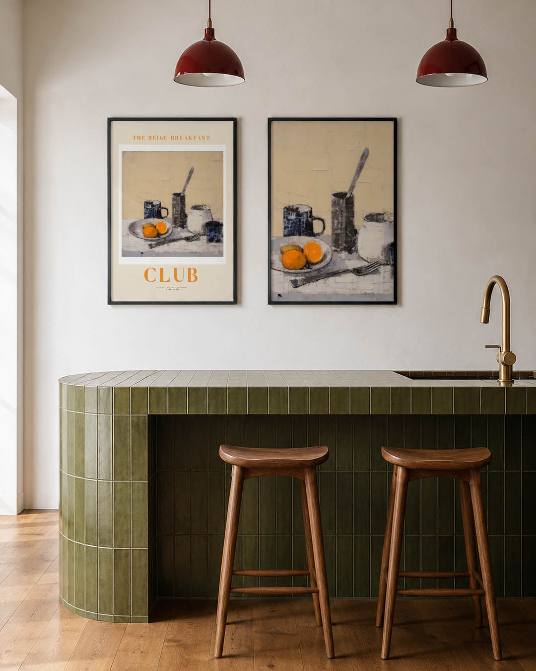 Ontbijt stilleven Posterset