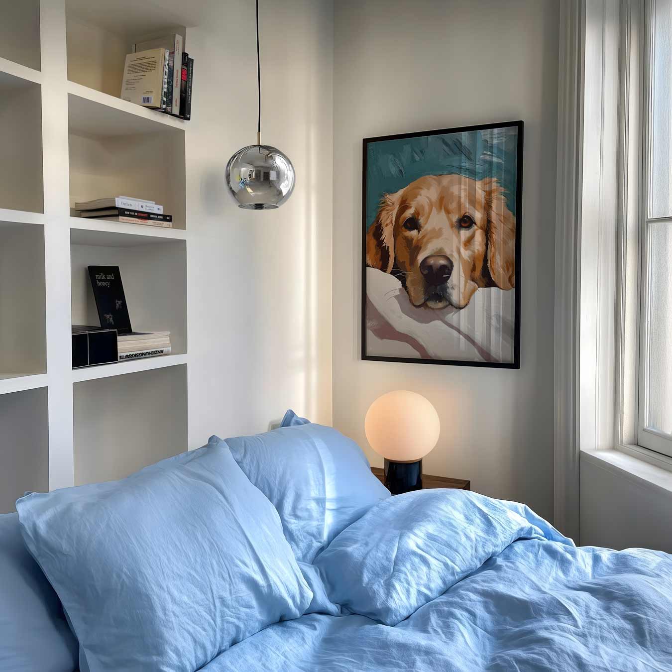 Liefdevolle Hondenblik Poster-WallArtistic