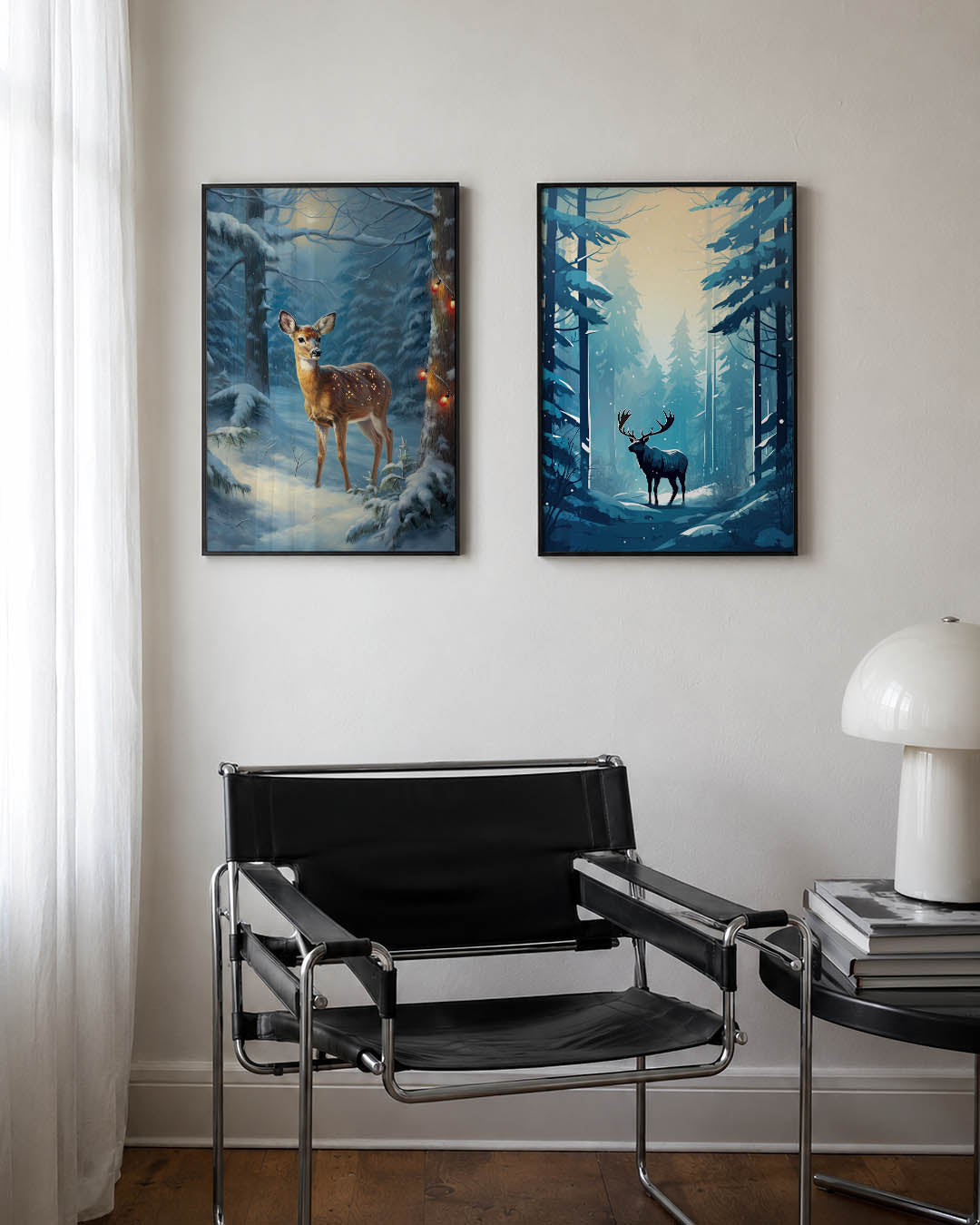 Winterse bosdroom Posterset