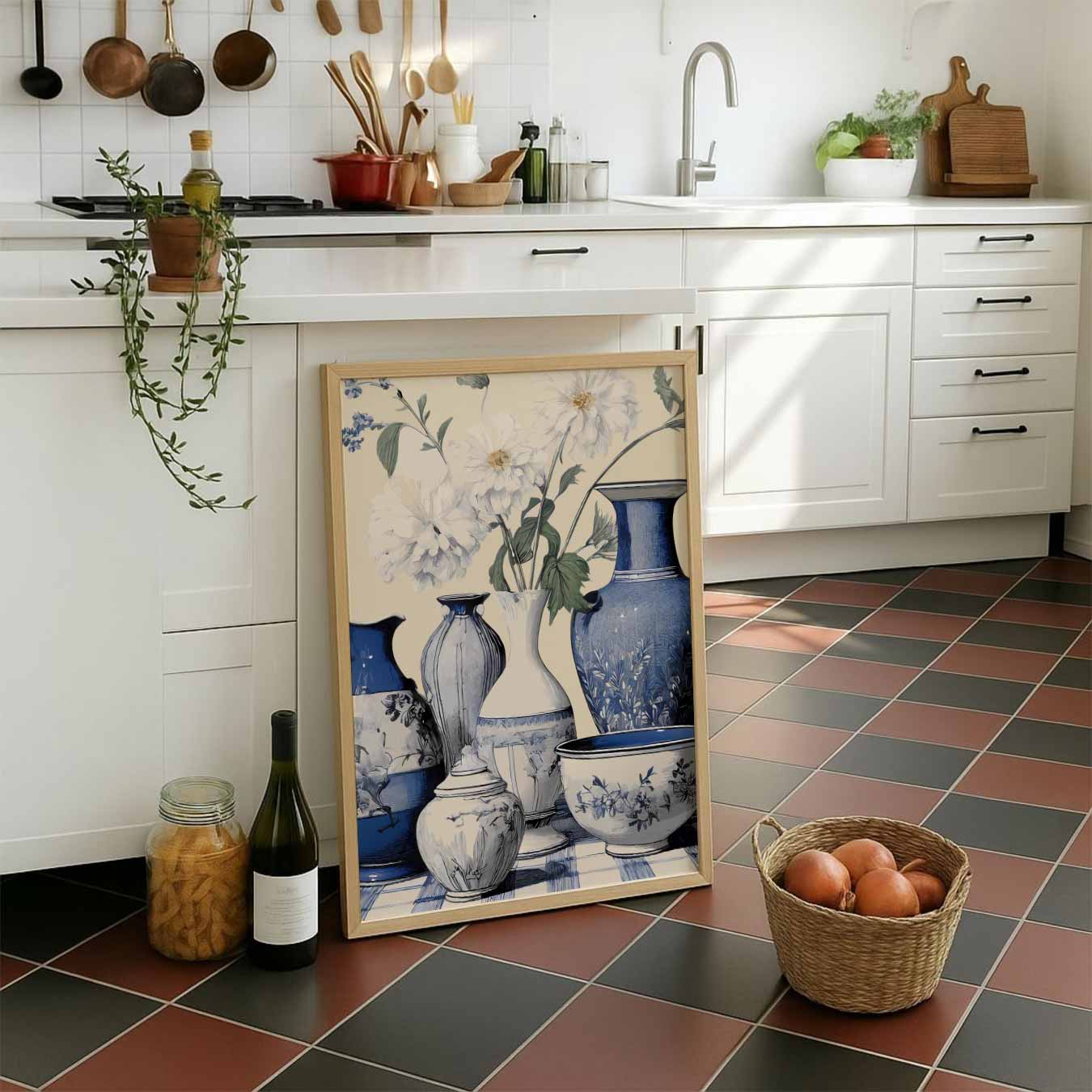 Stijlvolle Bloemvazen Poster-WallArtistic