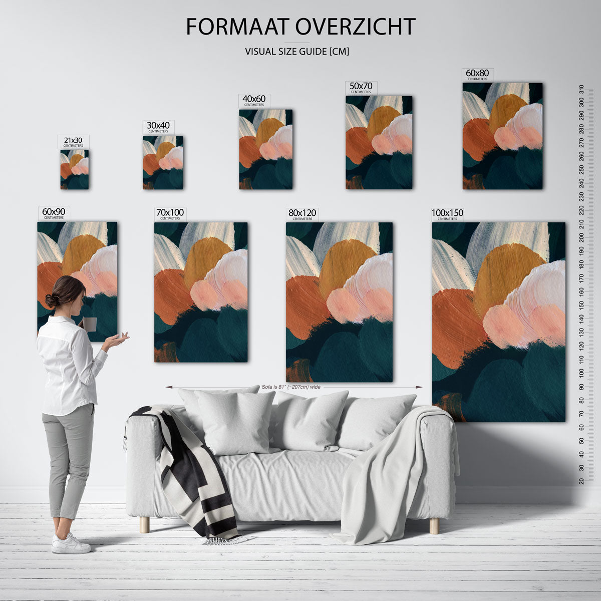 Abstracte vormen Poster