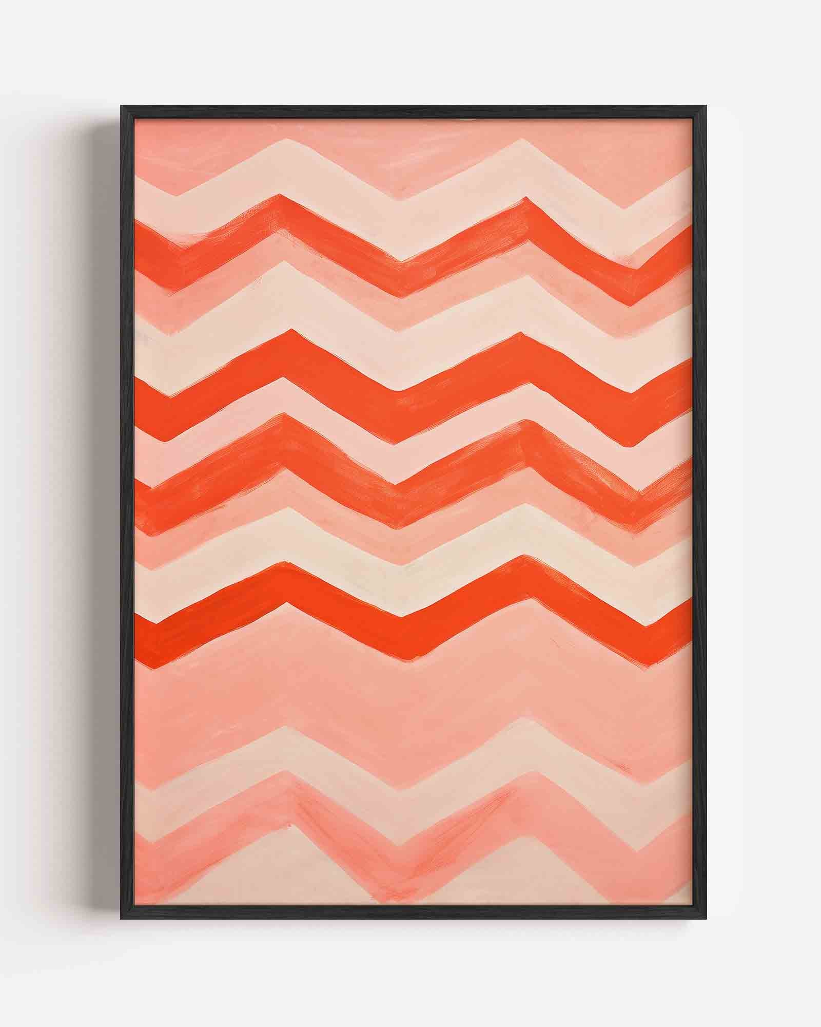 Zigzag patroon Poster