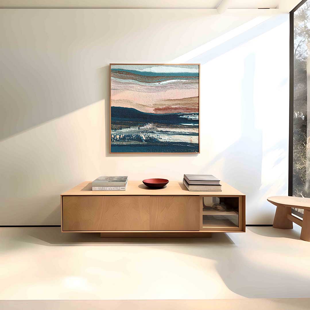 Abstracte landschapsweergave Poster