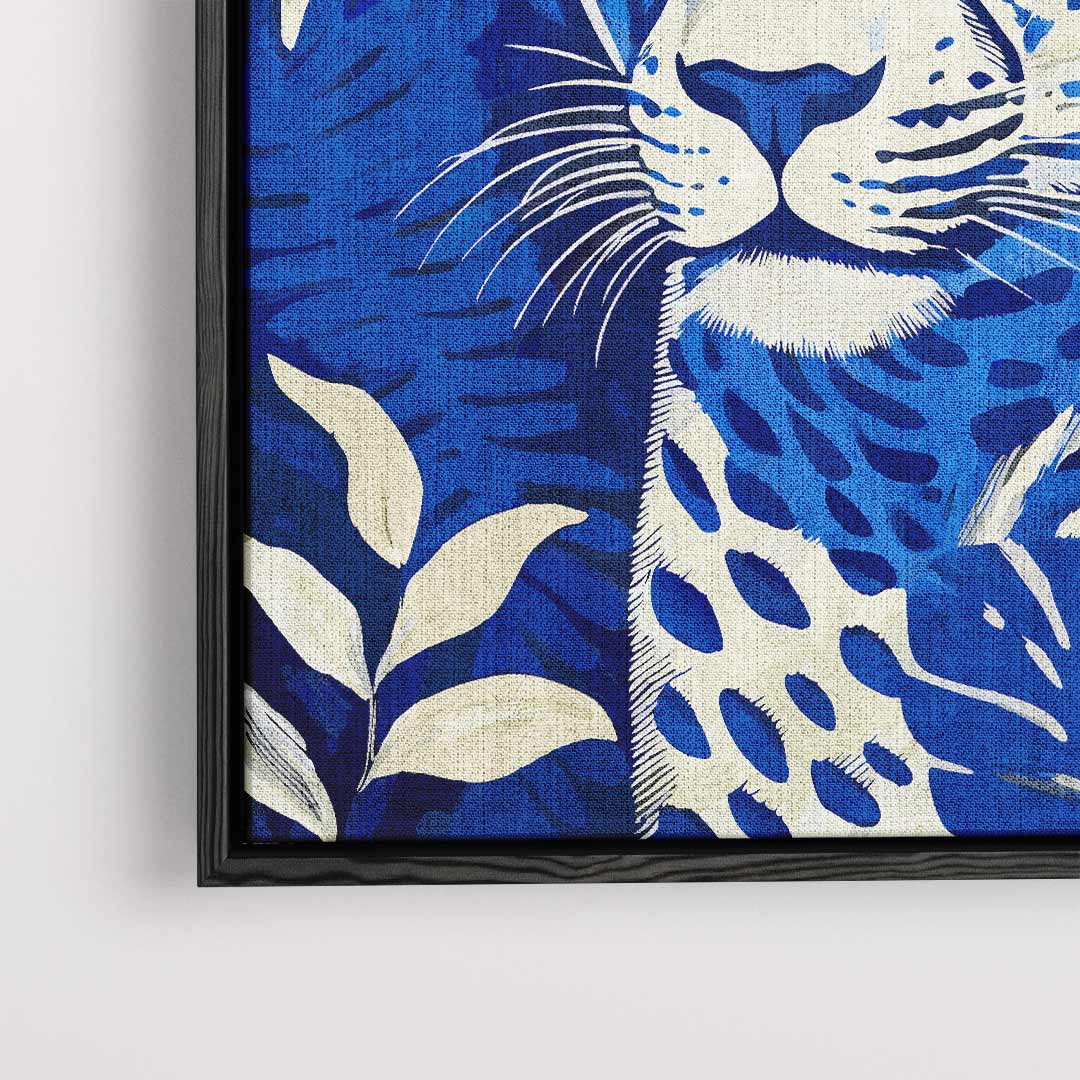 Kunstwerk „Blauer Dschungelleopard“