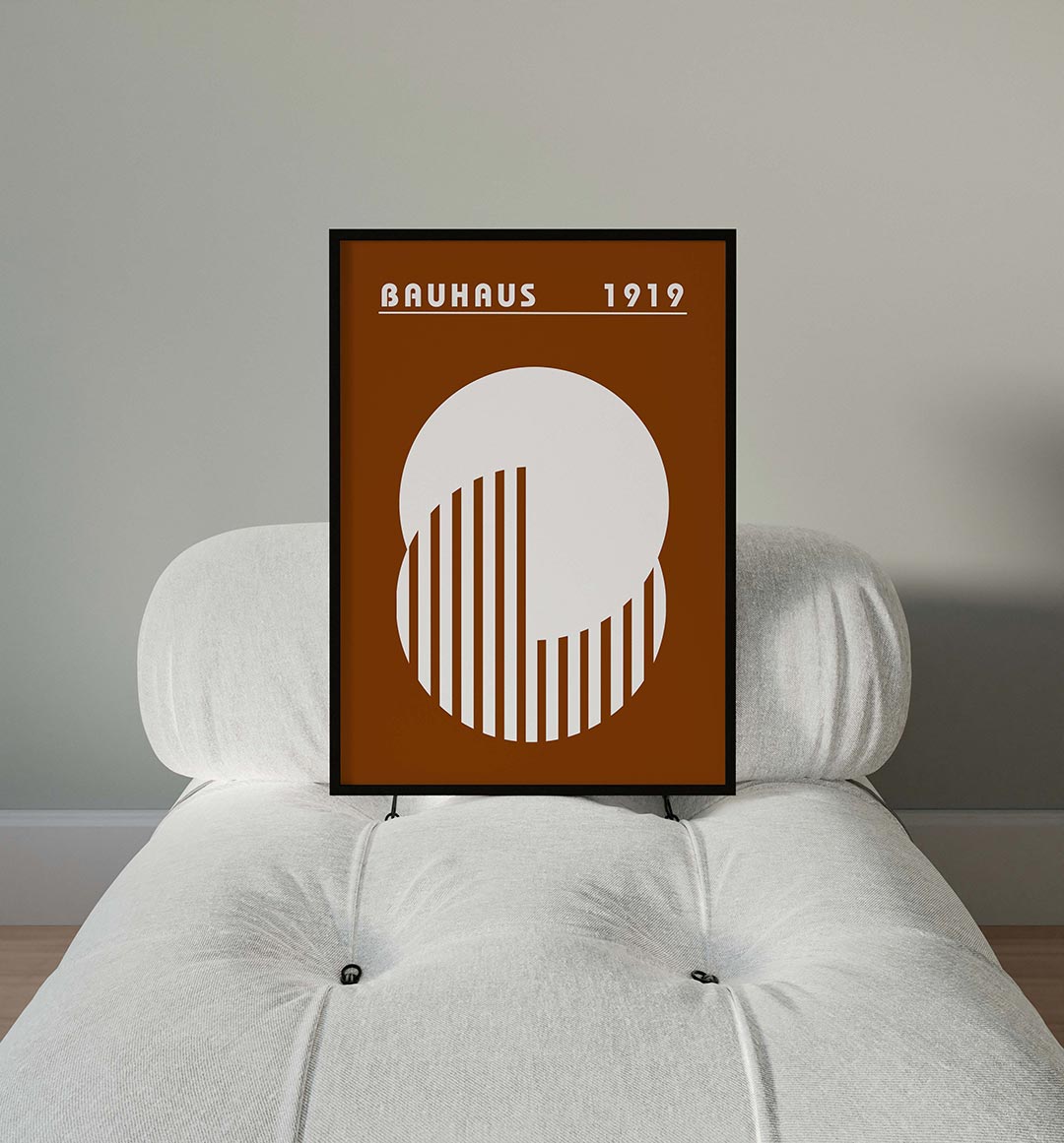 Cirkel en strepen Poster