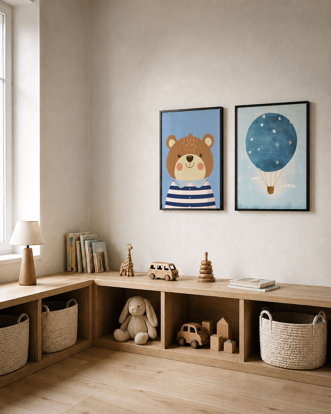 Vrolijke beer Posterset