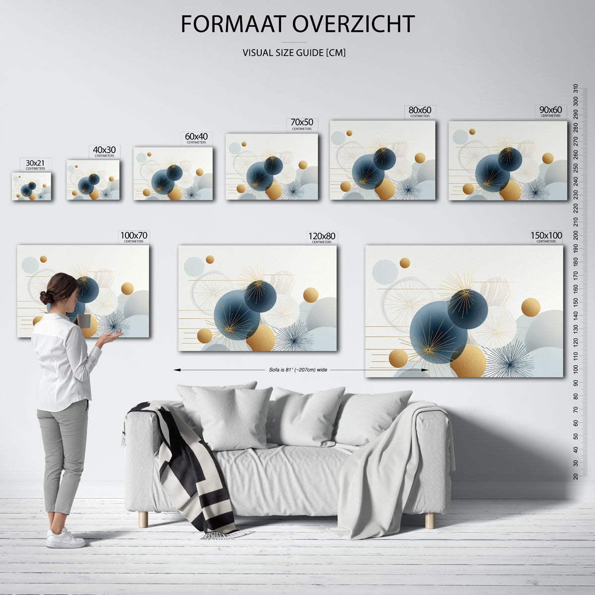Abstracte cirkels Poster