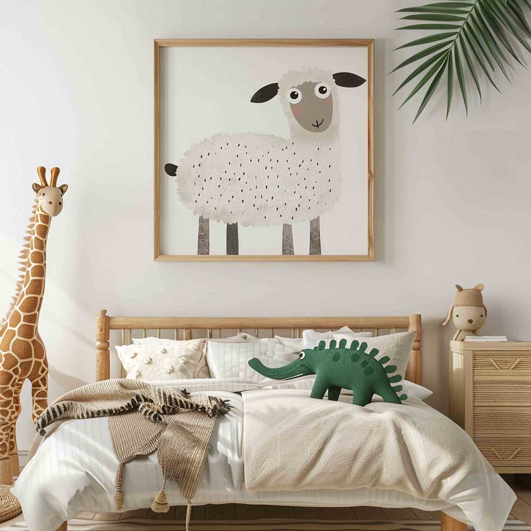 Schattig schaap Poster