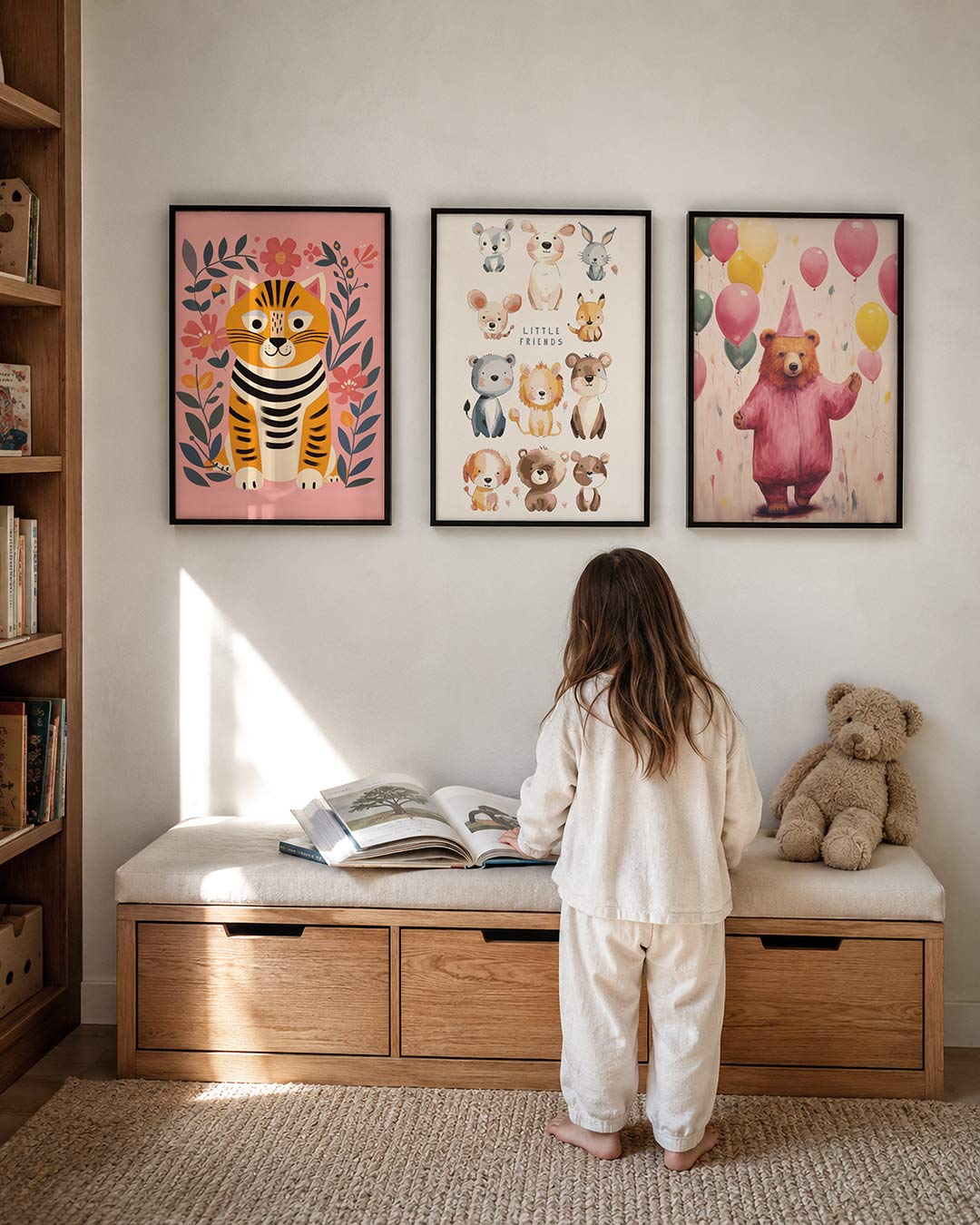 Vrolijke tijger Posterset
