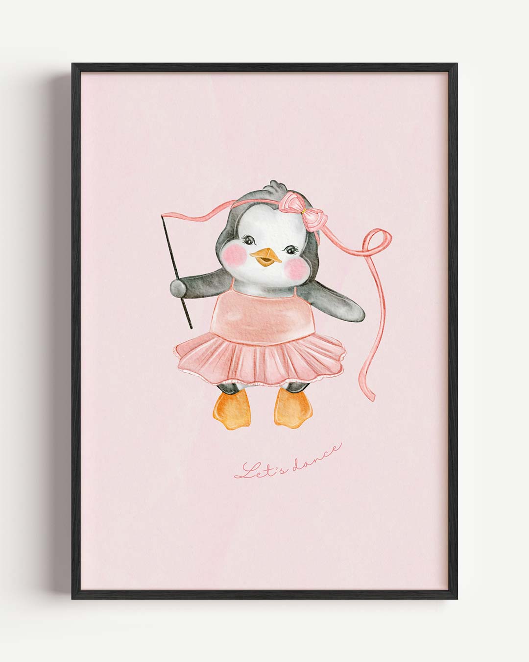 Dansende Pinguïn Poster-WallArtistic