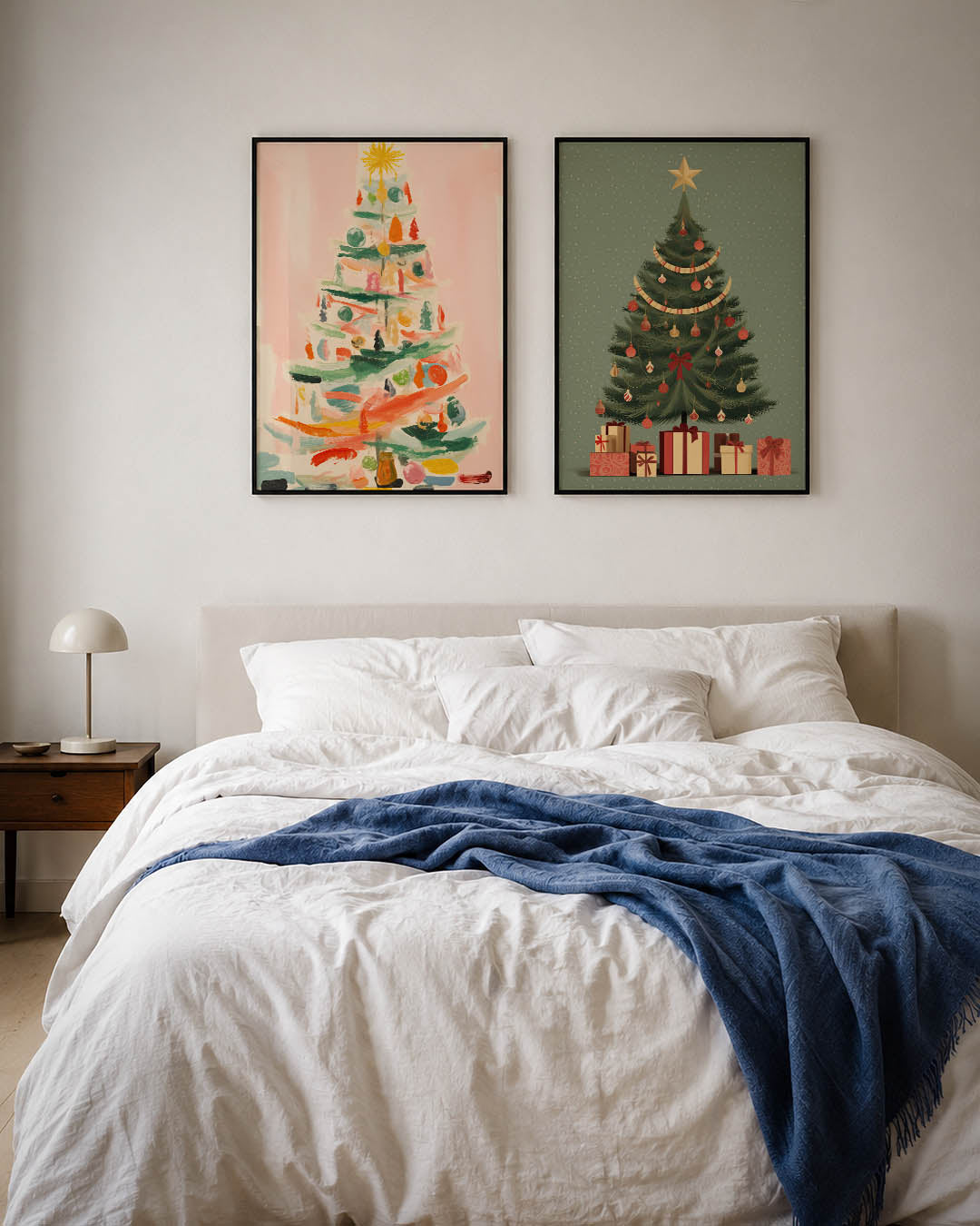 Kleurrijke kerstboom Posterset