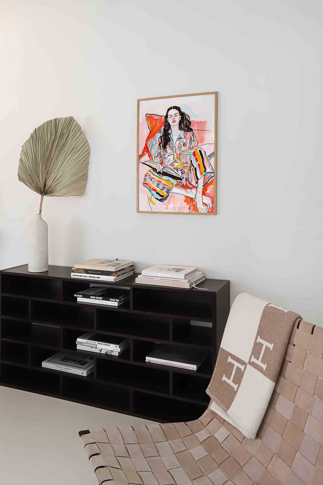 Lezende vrouw Poster