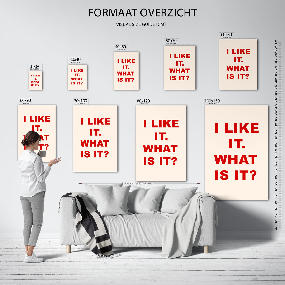 I like it tekst Poster