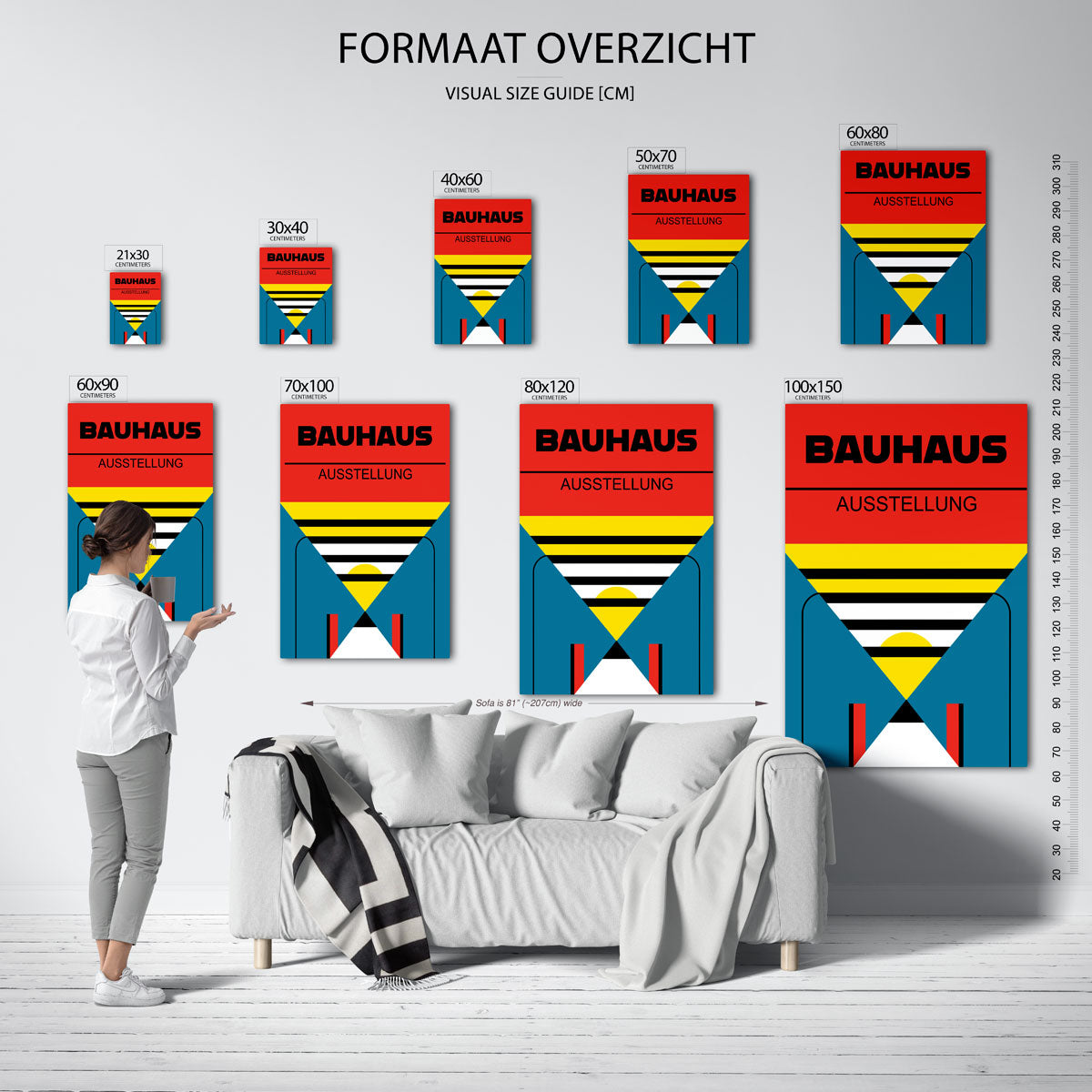 Kleur en lijnenspel Poster