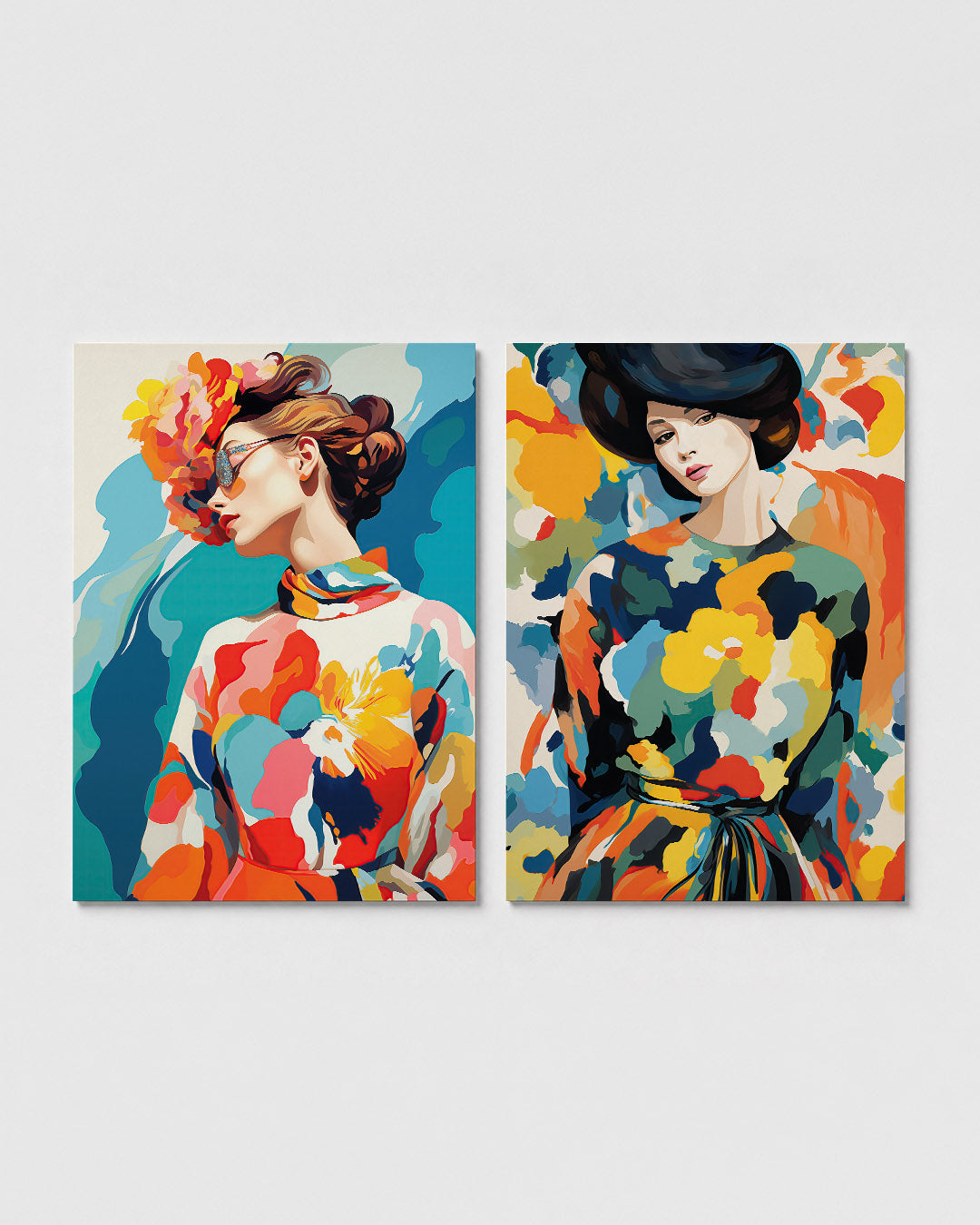 Vorm en kleurenspel Posterset